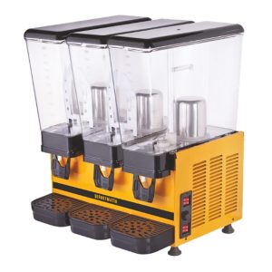 Şerbetmatik Üçlü Limonata ve Ayran Makinesi – 3×20 Litre Fıskiye + Karıştırıcılı (40 Litre Ayran + 20 Litre Limonata)